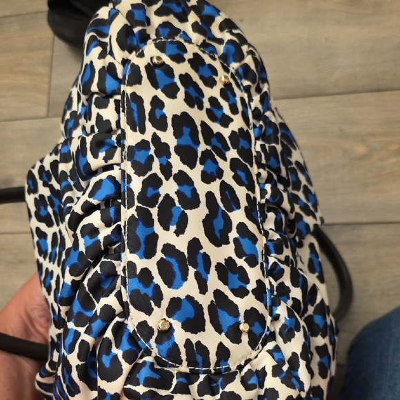 Kate Spade Blue and Black Shoulder Bag with Animal Print - Picture 5 of 8